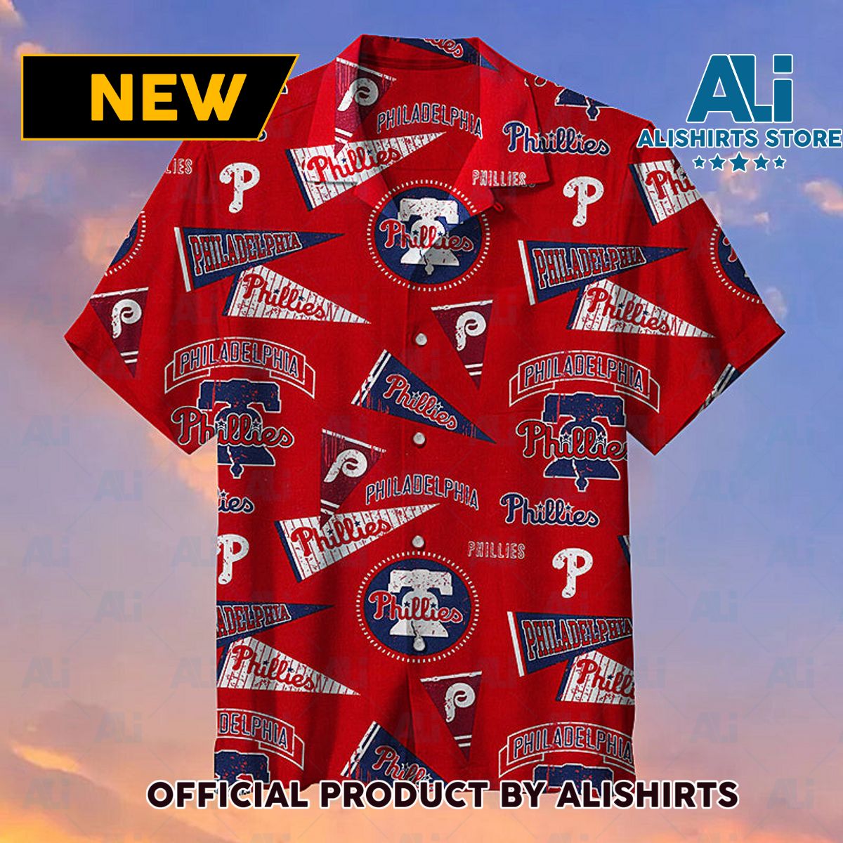 MLB Philadelphia Phillies Retro Hawaiian shirt