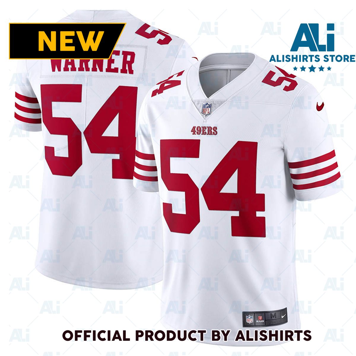 San Francisco 49ers Fred Warner Vapor Limited Jersey White