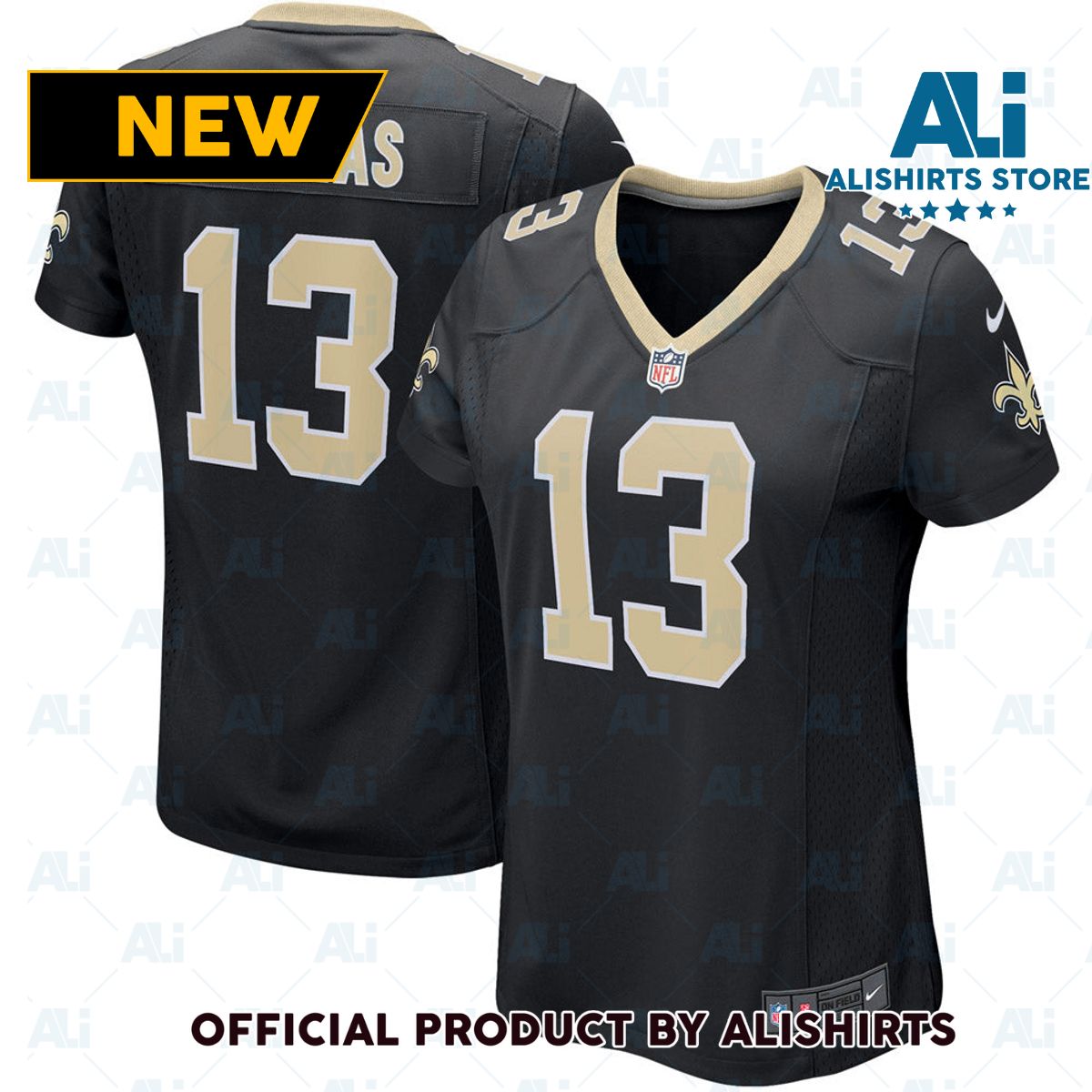 New Orleans Saints Michael Thomas Game Player Jersey Black