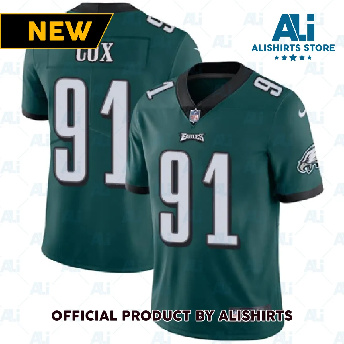 Philadelphia Eagles Fletcher Cox Limited Player Jersey Midnight Green