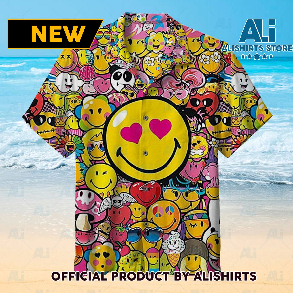 I Like Smiley Emoji Universal Hawaiian Shirt