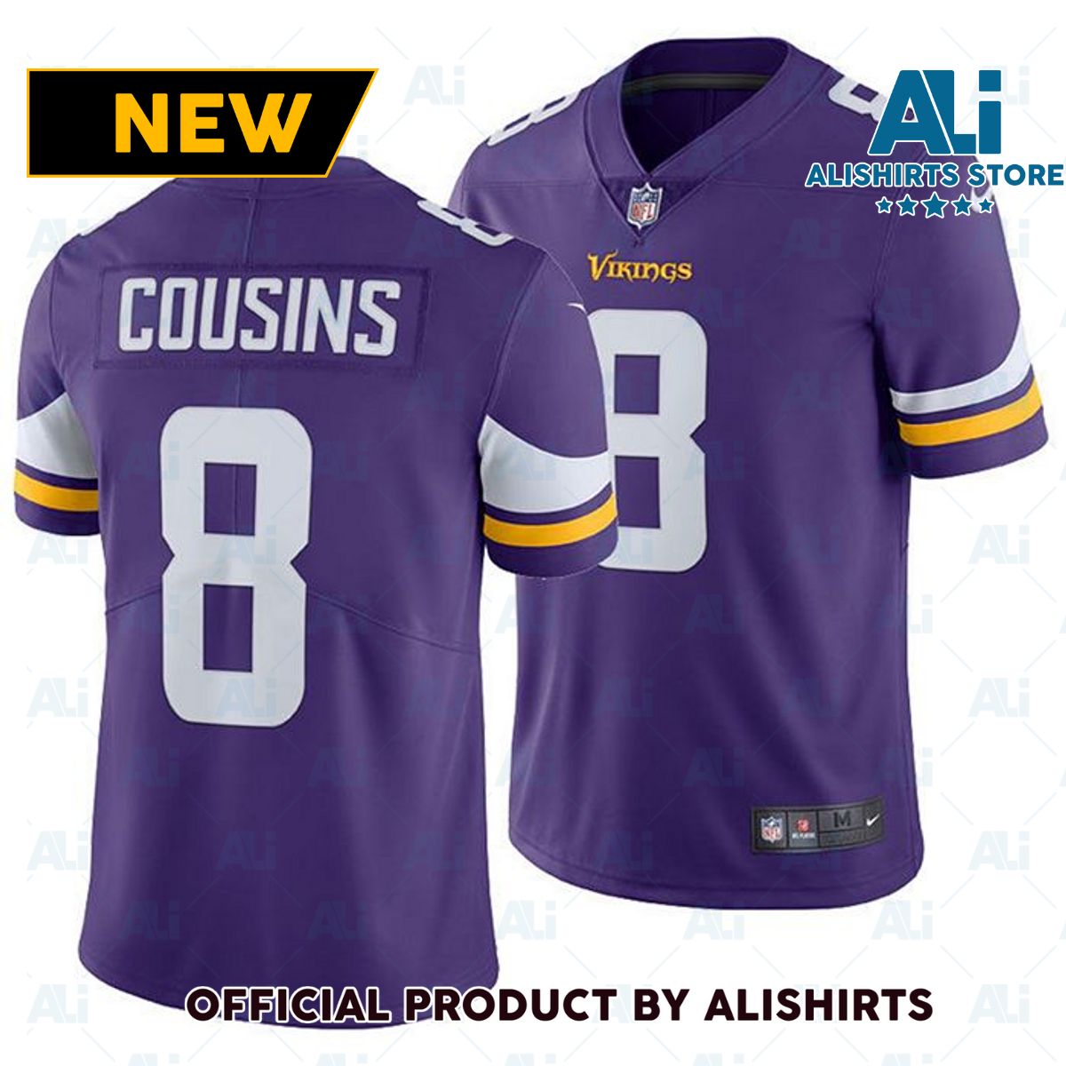 Minnesota Vikings Kirk Cousins Limited Player Jersey Purple