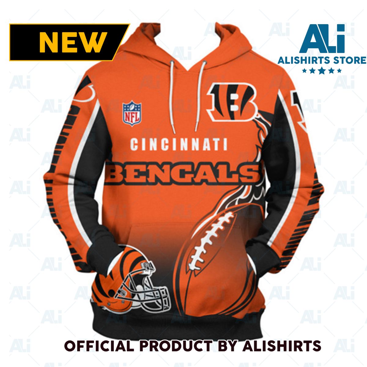 NFL Cincinnati Bengals Fireballs Hoodie