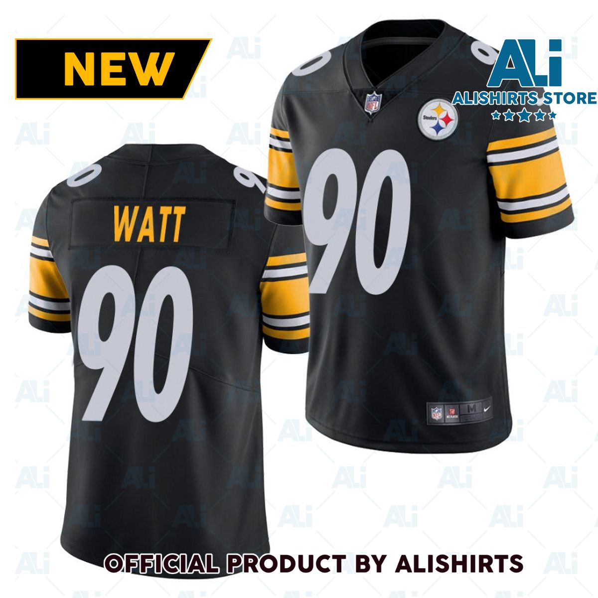 Pittsburgh Steelers TJ Watt Game Vapor Jersey Black