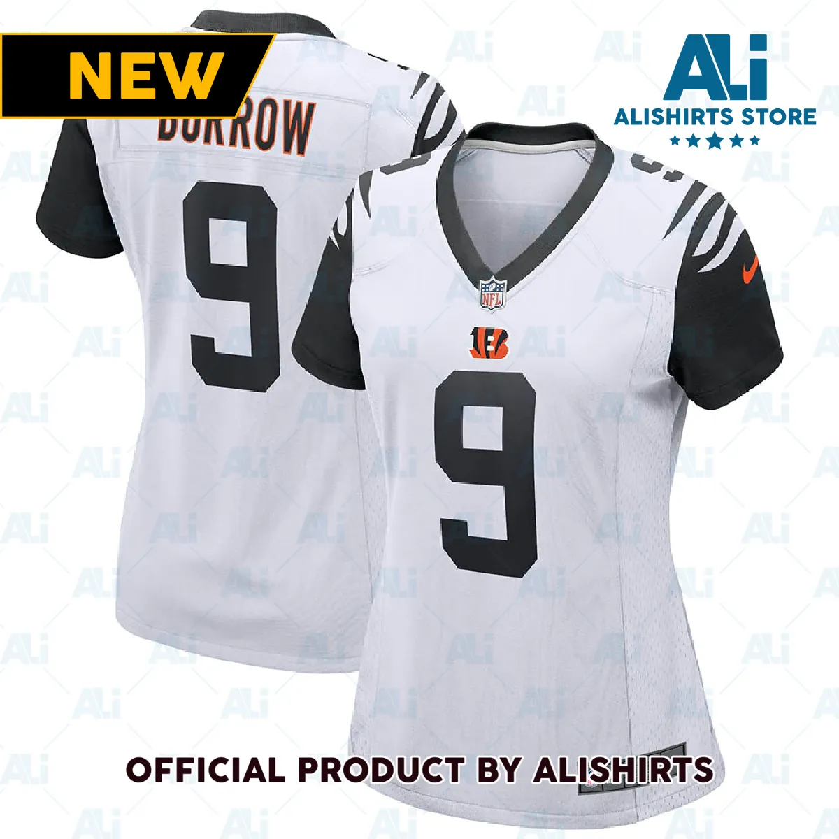 Cincinnati Bengals Joe Burrow Alternate Game Jersey White