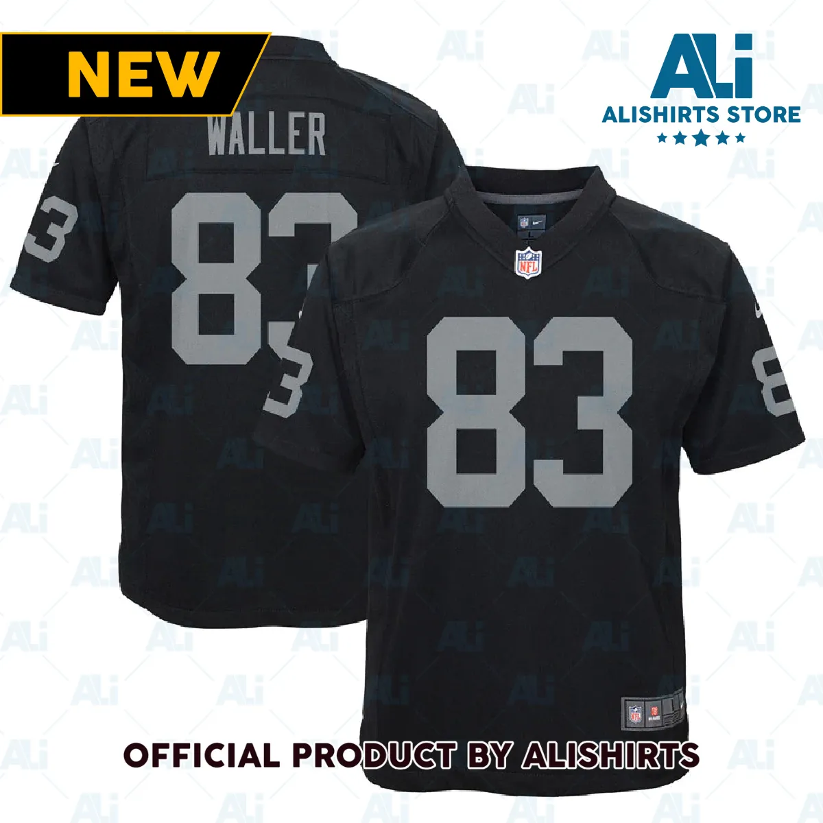 Las Vegas Raiders Darren Waller Game Jersey Black