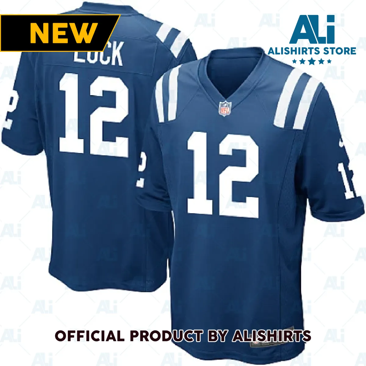 Indianapolis Colts Andrew Luck Game Jersey Royal Blue