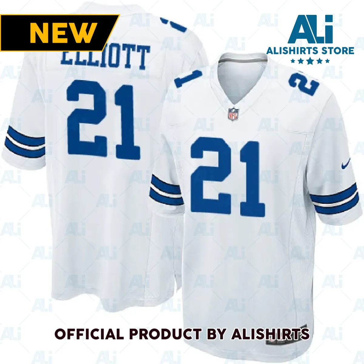 Dallas Cowboys Ezekiel Elliott Game Jersey White