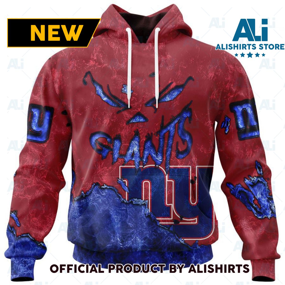 NFL New York Giants Devil Eye Personalized Hoodie