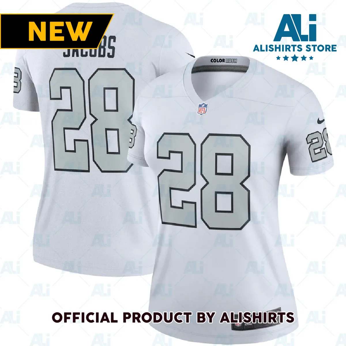 Las Vegas Raiders Josh Jacobs Color Rush Legend Player Jersey White