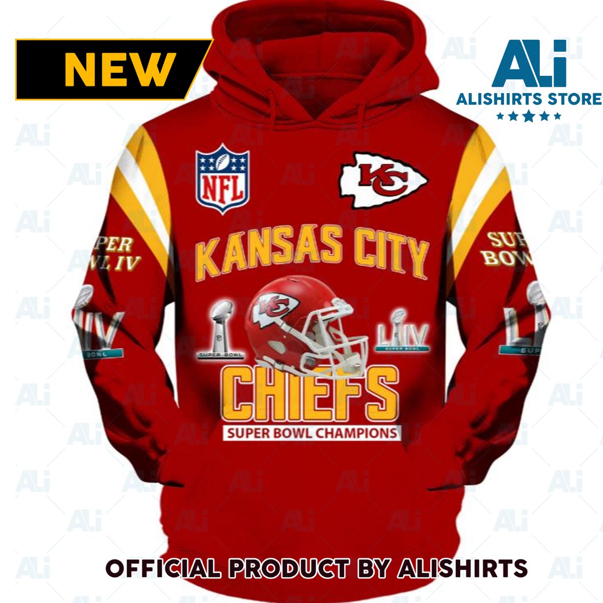 NFL Kansas City Chiefs Super Bowl Liv Champion Hoodie