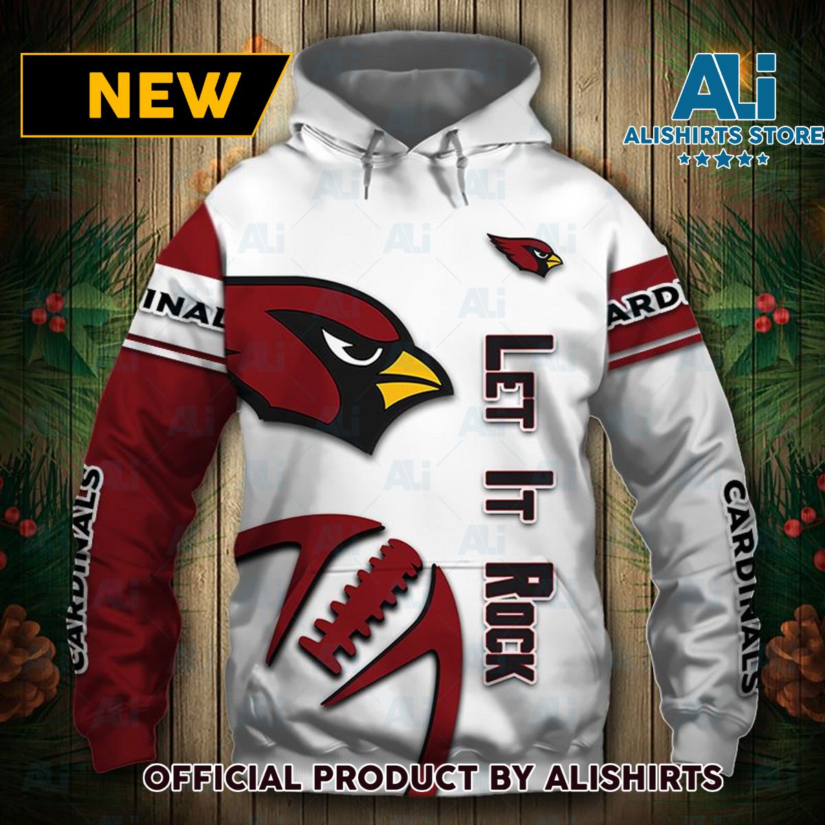 NFL Arizona Cardinals Let It Rock Hoodie