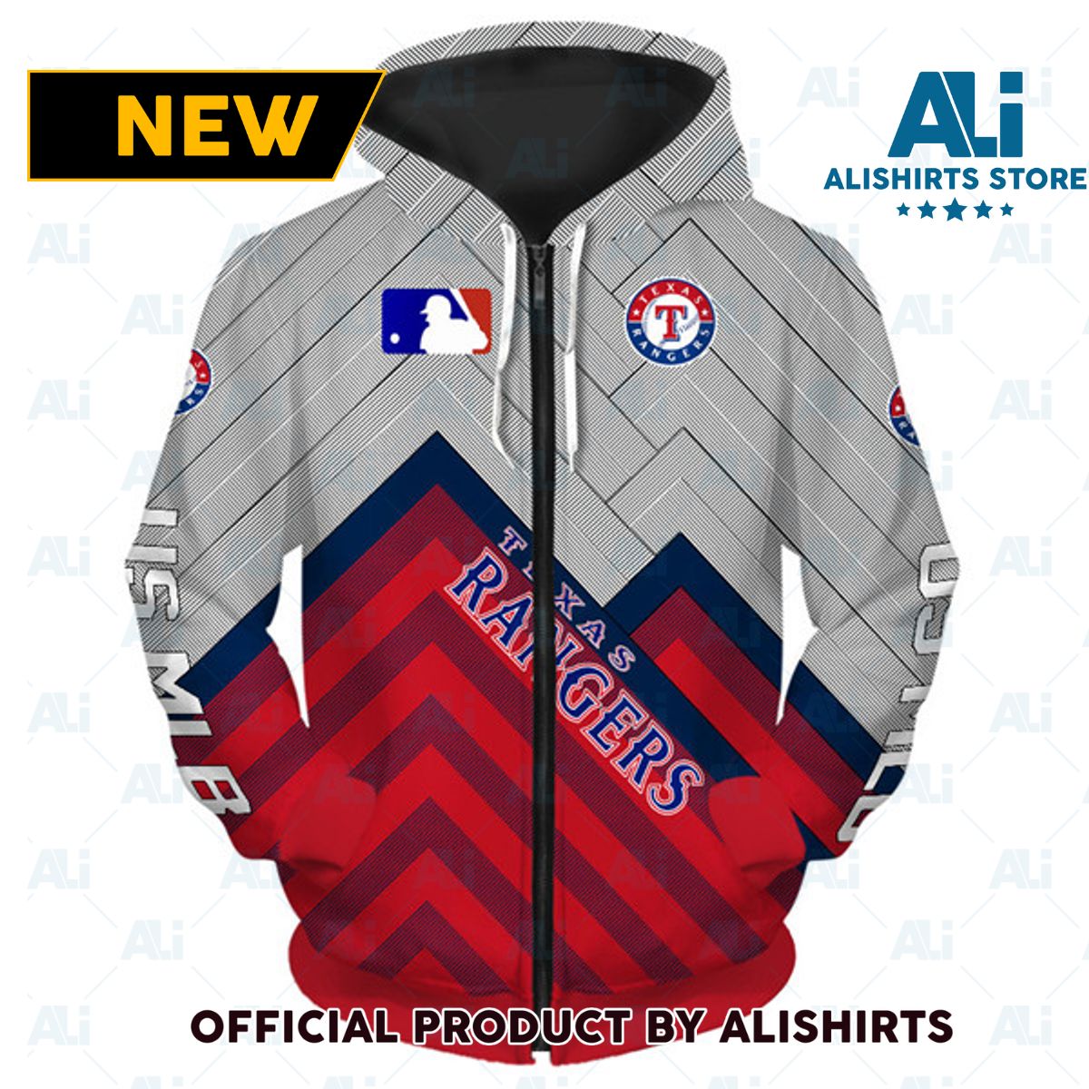 MLB Texas Rangers Arrow Style Hoodie