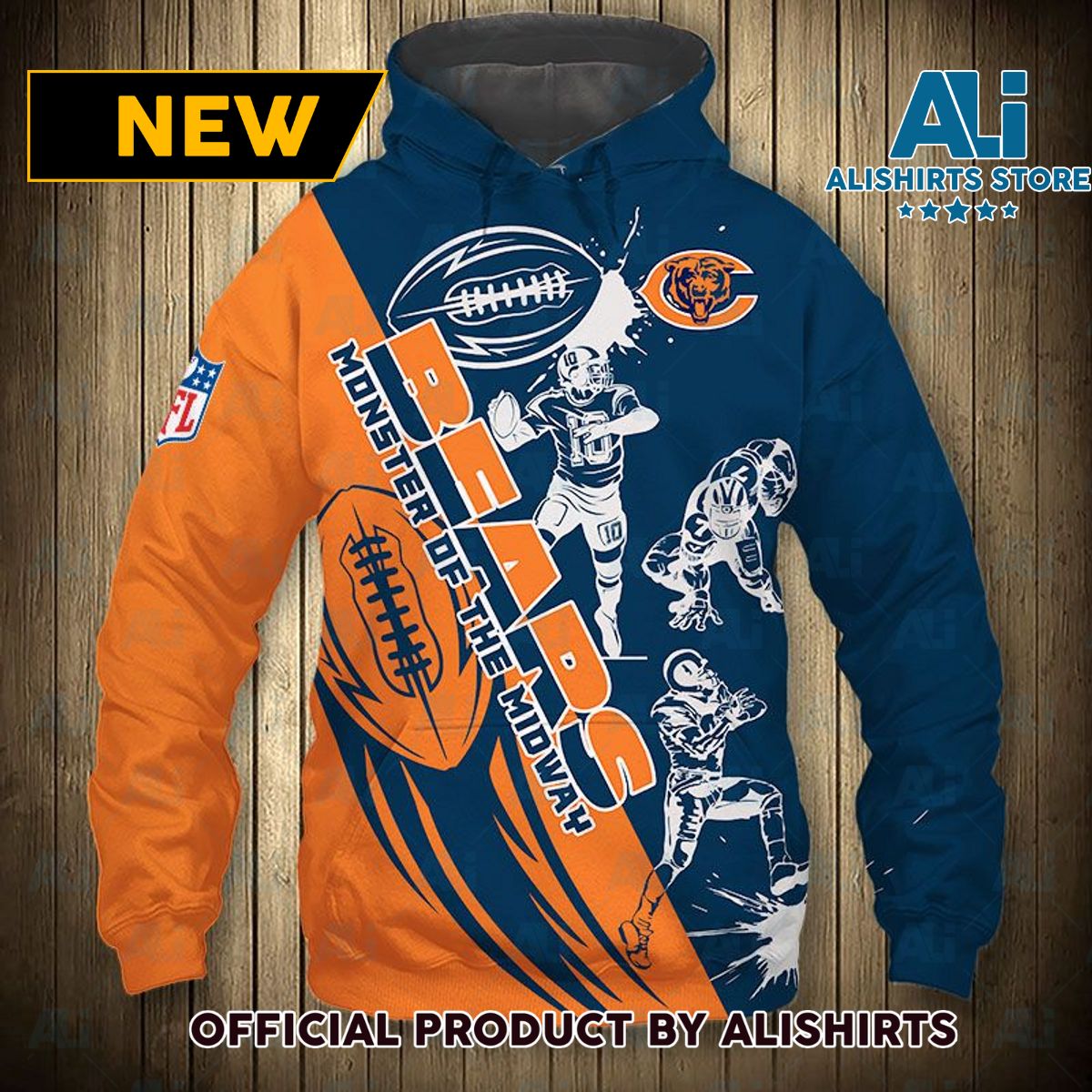 NFL Chicago Bears Monster Of The Midway Hoodie