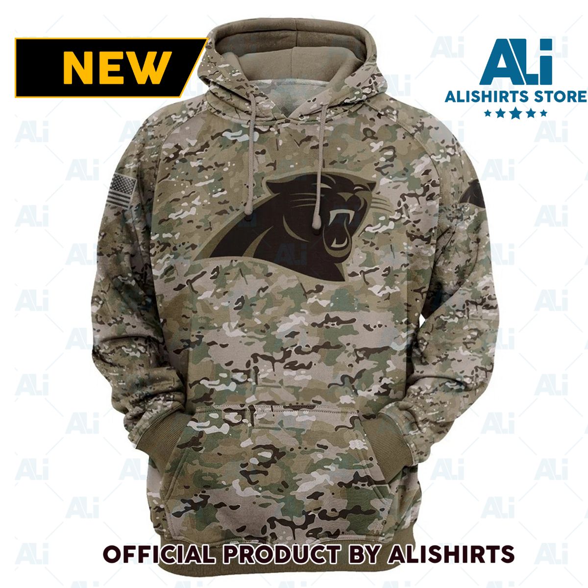 NFL Carolina Panthers Marine Camo Hoodie