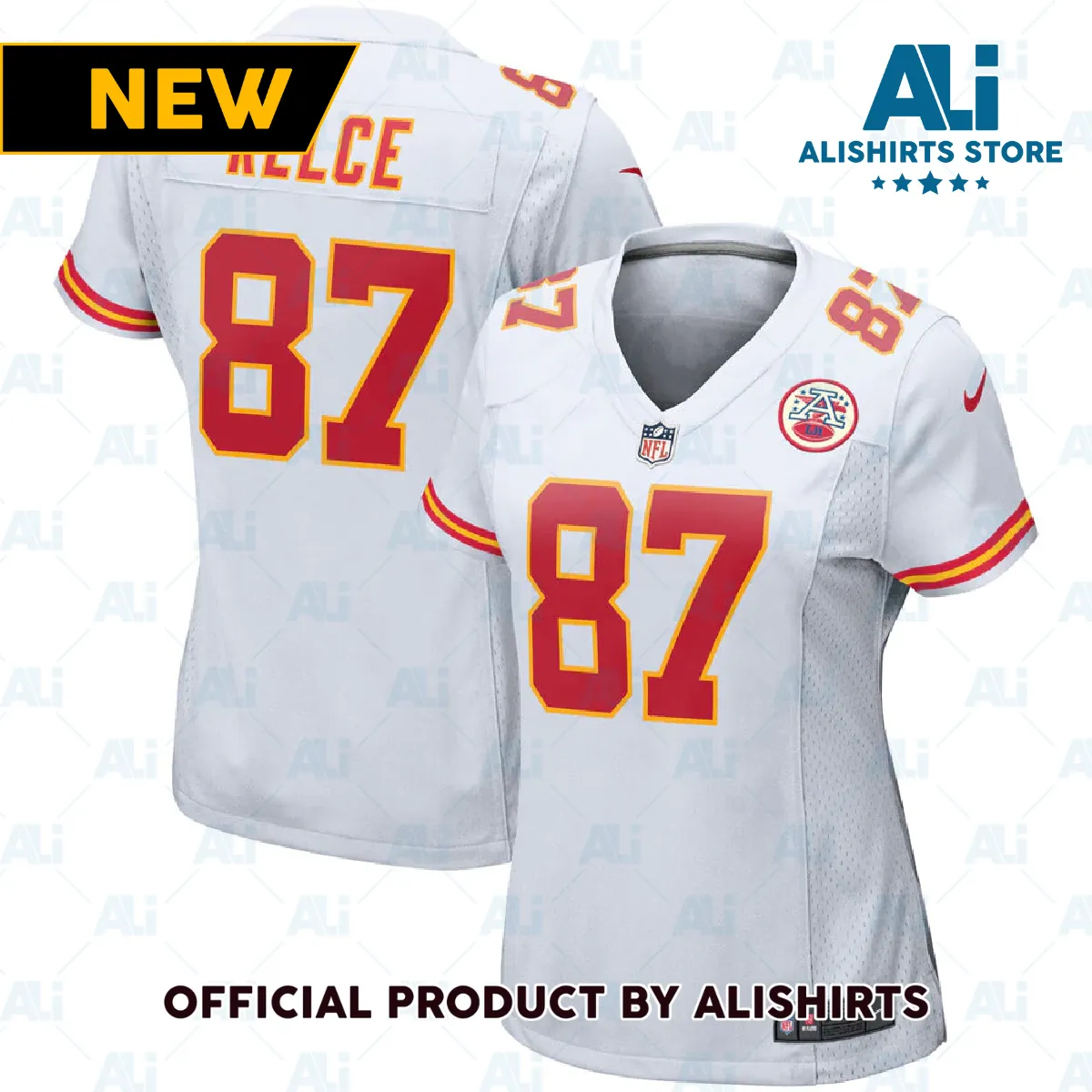 Kansas City Chiefs Travis Kelce Player Game Jersey White