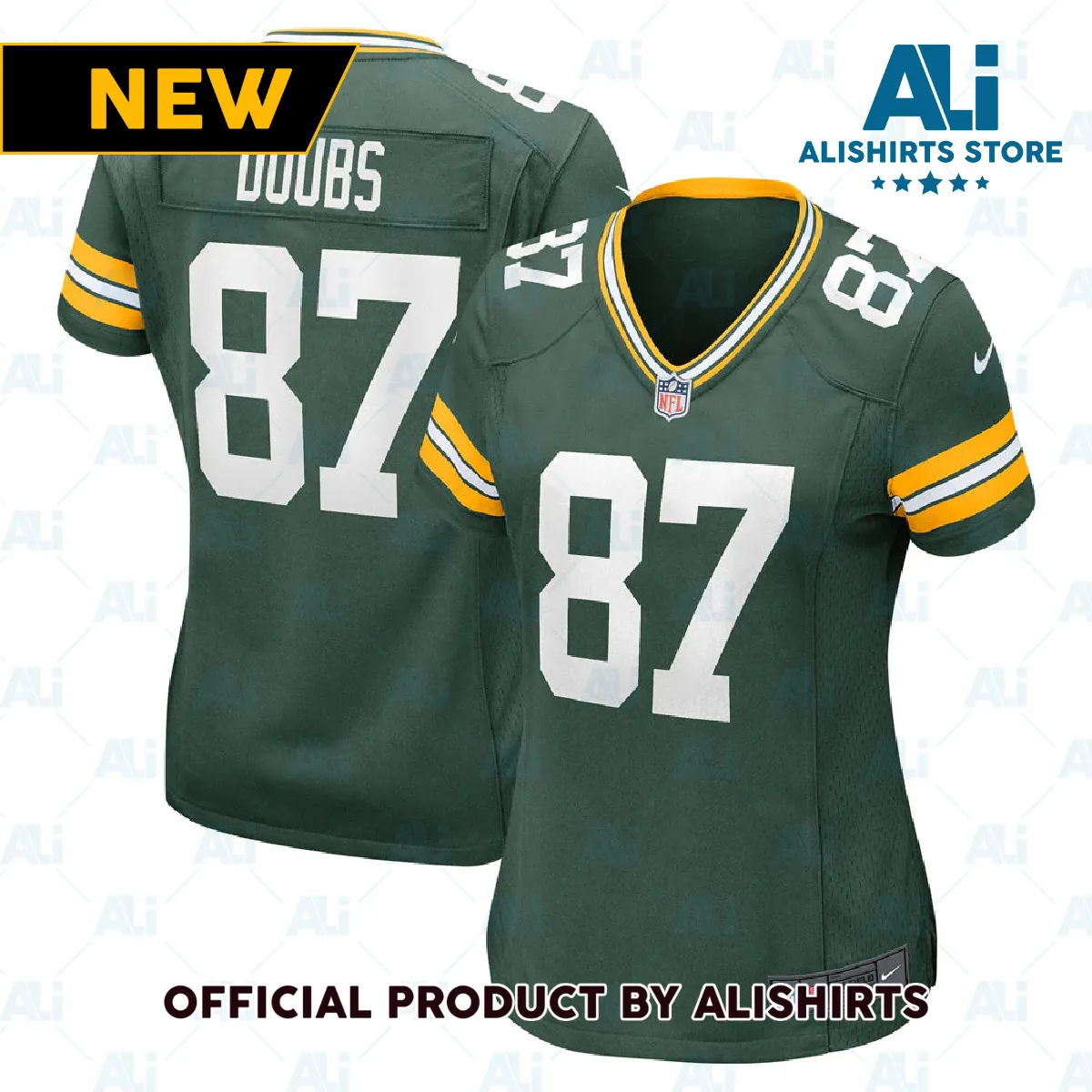 Green Bay Packers Romeo Doubs Player Game Jersey Green