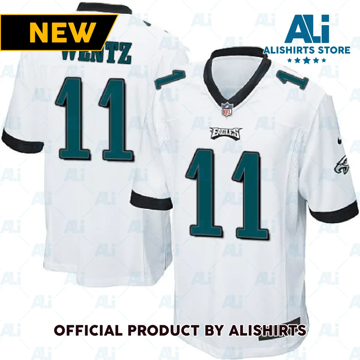 Philadelphia Eagles Carson Wentz Game Jersey White