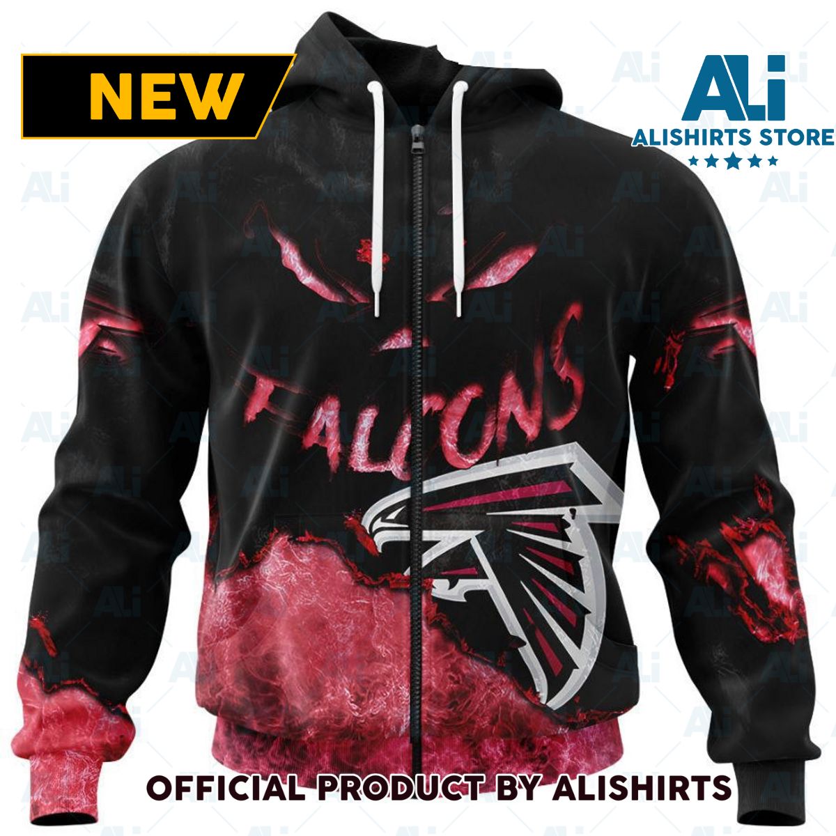 NFL Atlanta Falcons Devil Eyes Personalized Hoodie