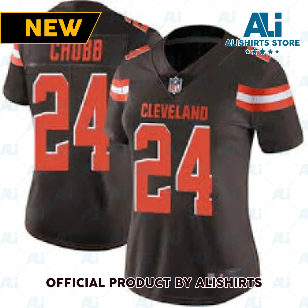 Cleveland Browns Nick Chubb Game Vapor Jersey Brown