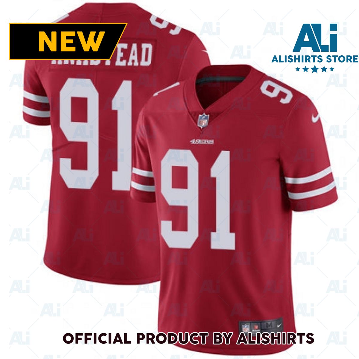 San Francisco 49ers Arik Armstead Limited Player Jersey Red