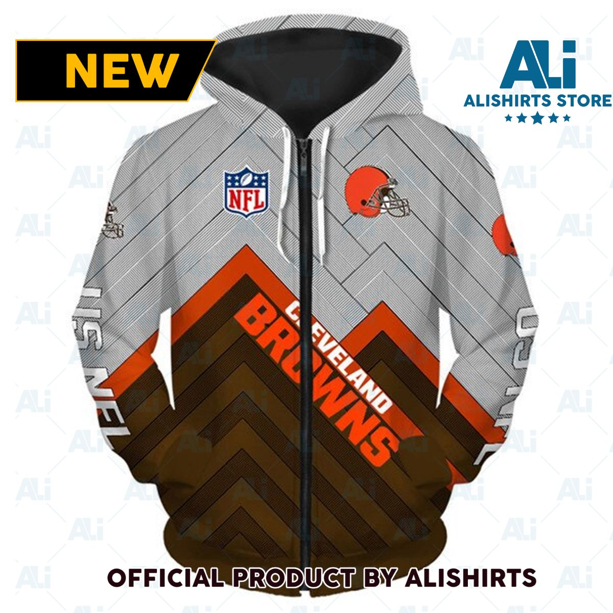 NFL Cleveland Browns Grid Graphic Hoodie