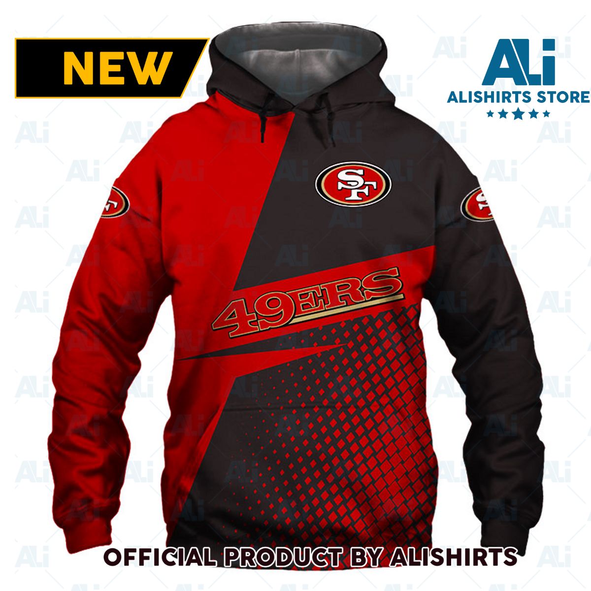 NFL San Francisco 49Ers Zigzag Hoodie