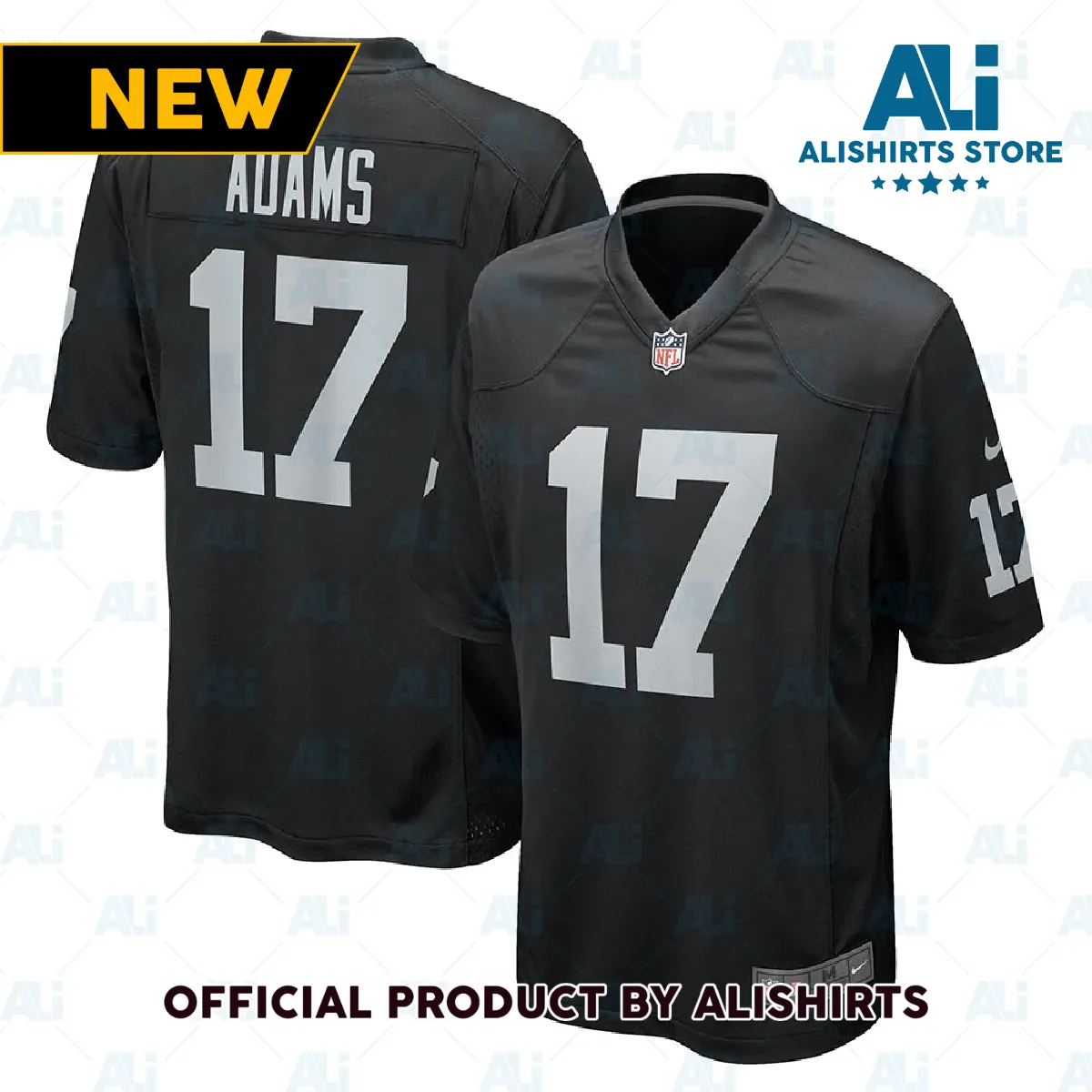 Las Vegas Raiders Davante Adams Game Jersey Black