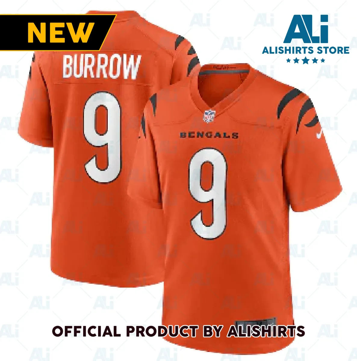 Cincinnati Bengals Joe Burrow Game Jersey Orange