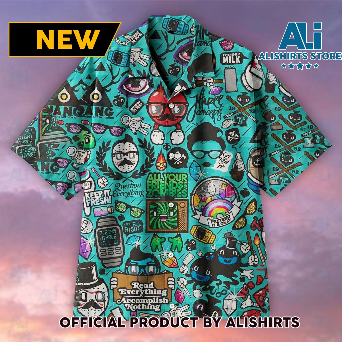 All Your Friends Are Zombies Universal Hawaiian Shirt