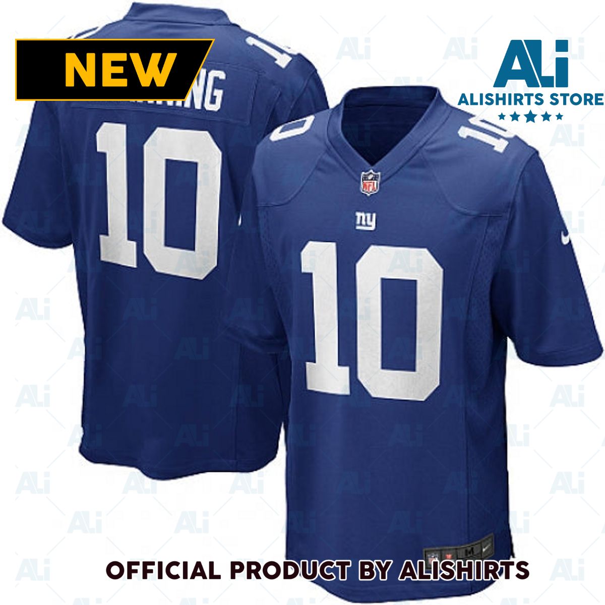 New York Giants Eli Manning Game Jersey Navy Blue