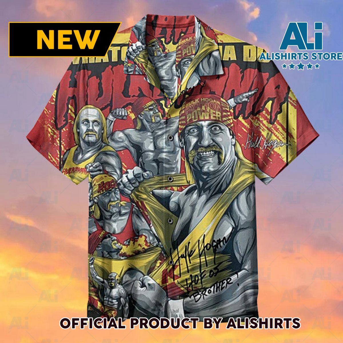 Hulkamania—Hulk Hogan Universal Hawaiian Shirt