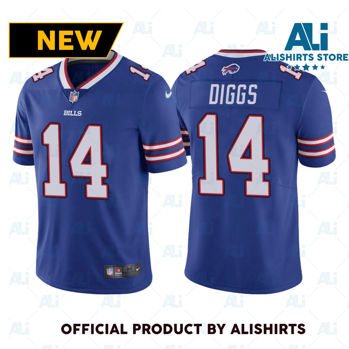 Men’s Stefon Diggs Buffalo Bills Game Vapor Jersey Blue