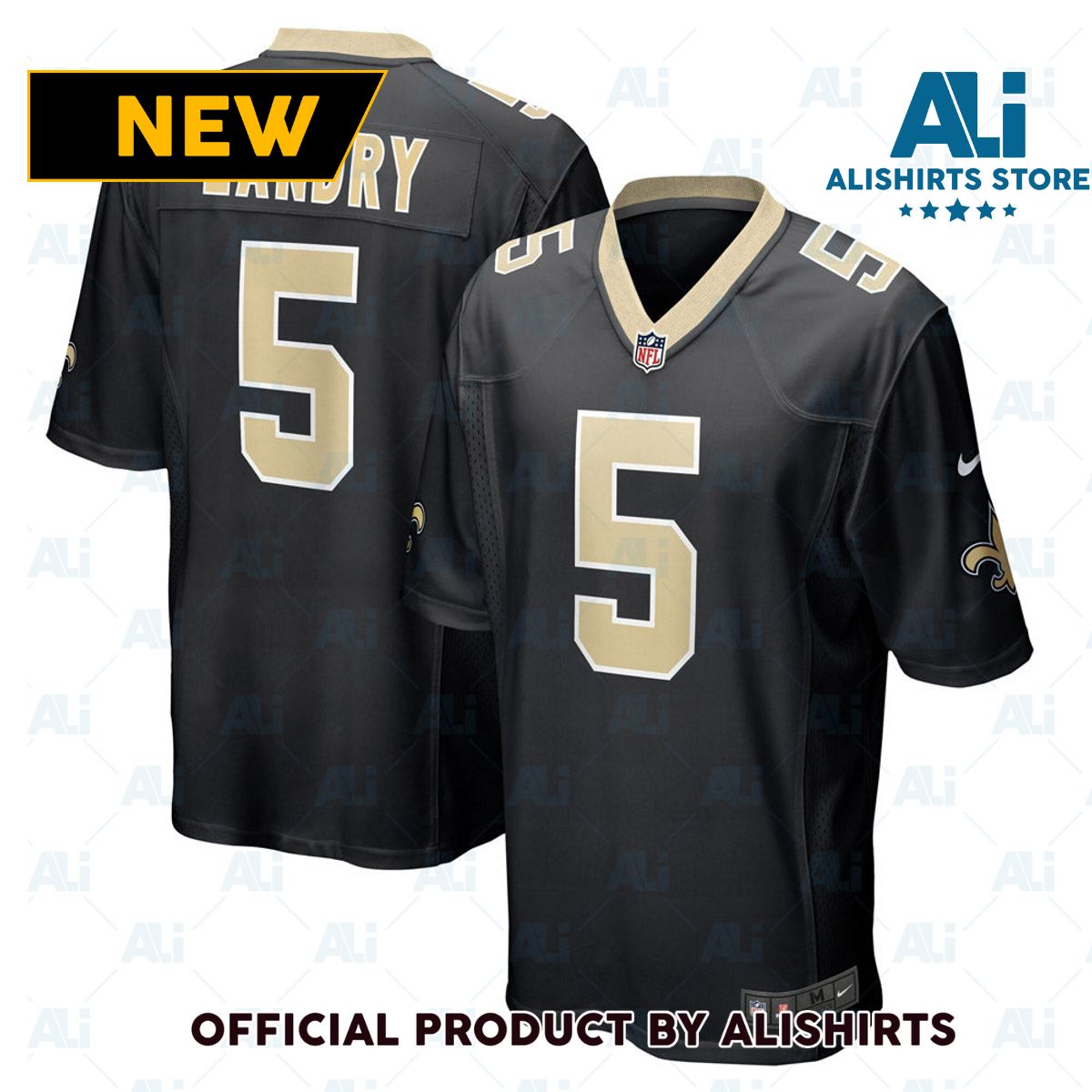 New Orleans Saints Jarvis Landry Player Game Jersey Black