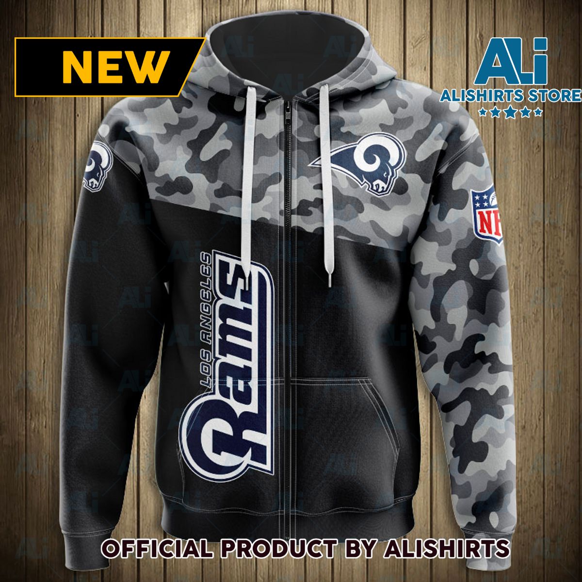 NFL Los Angeles Rams Military Hoodie