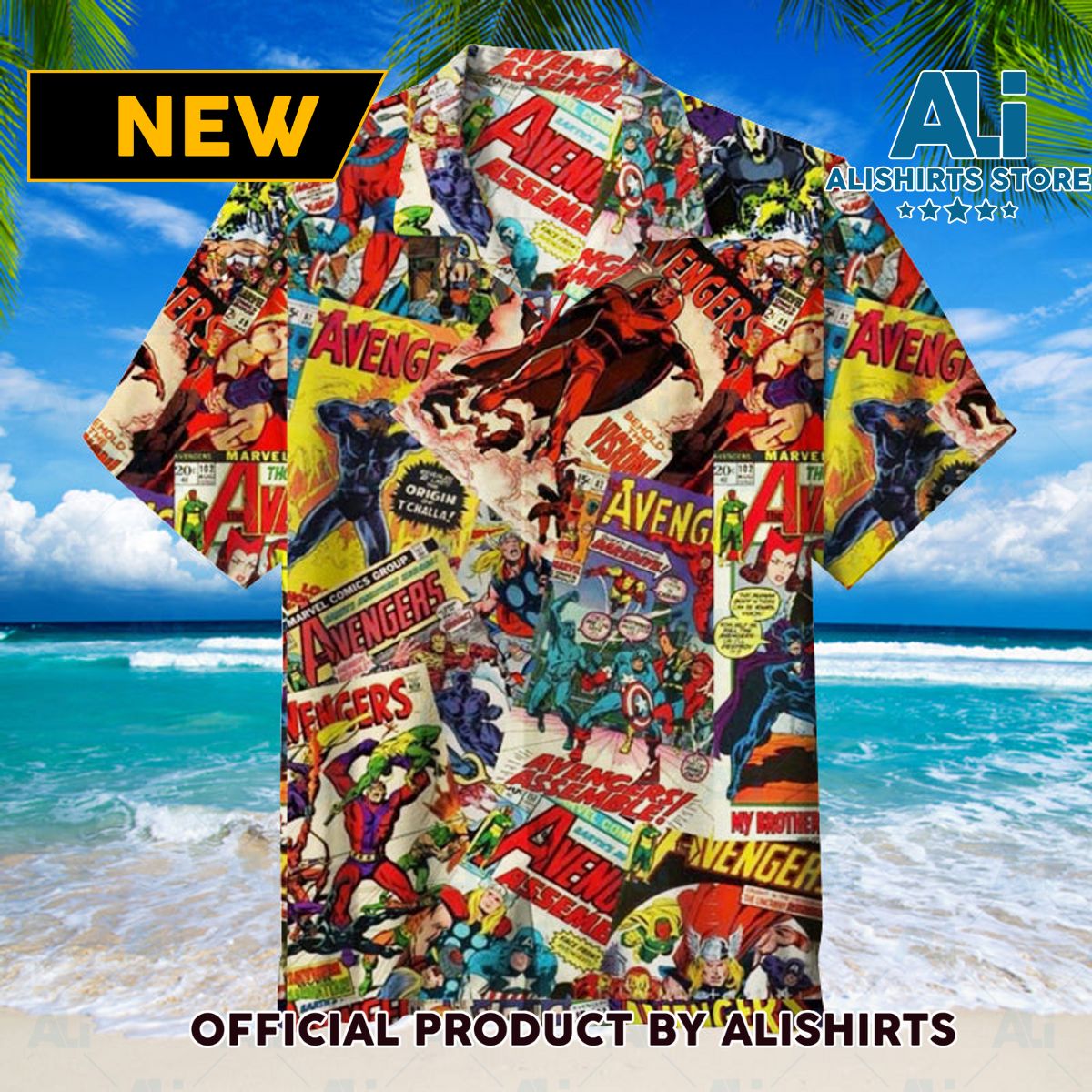 Marvel Comics Avengers Hawaiian Shirt