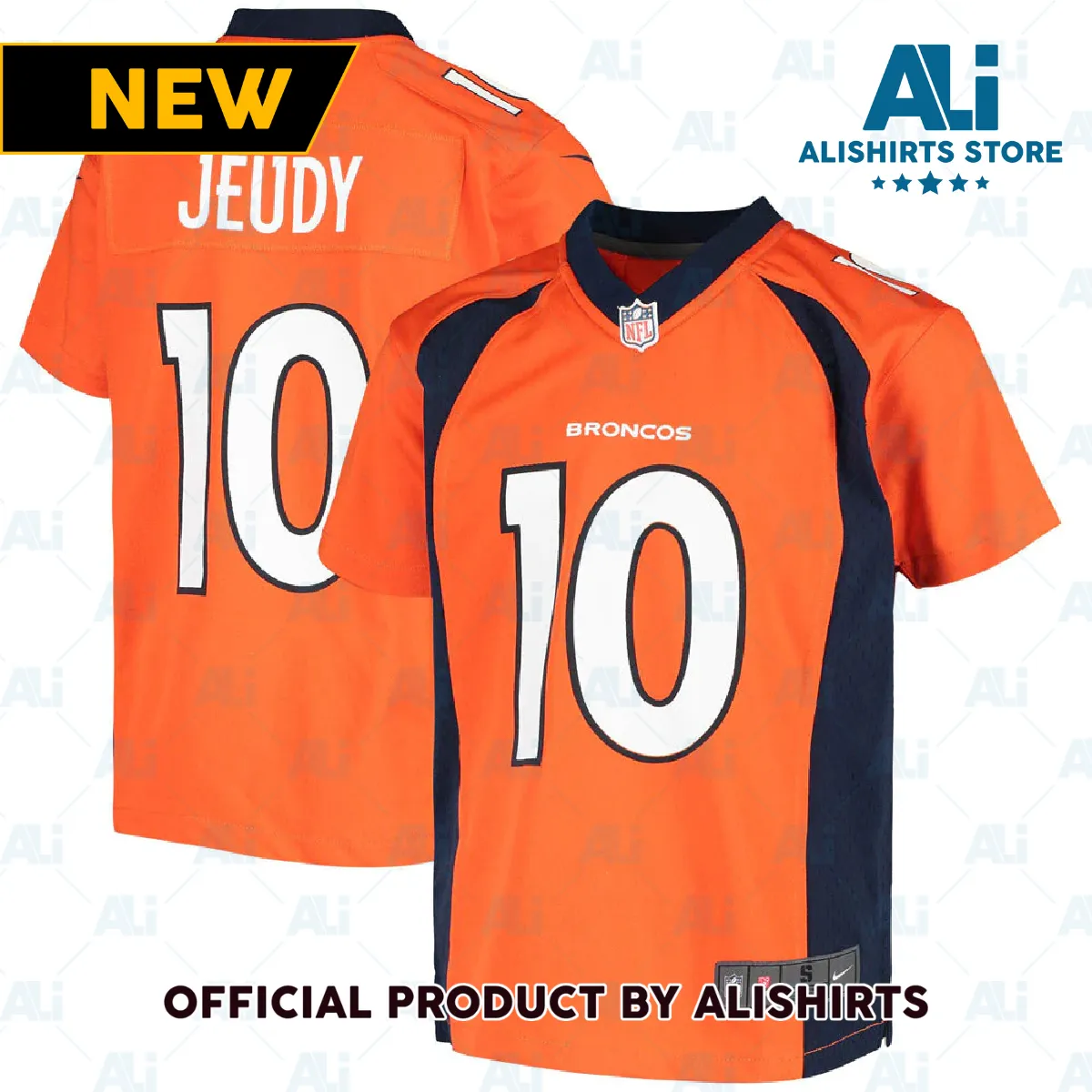 Denver Broncos Jerry Jeudy Game Jersey Orange