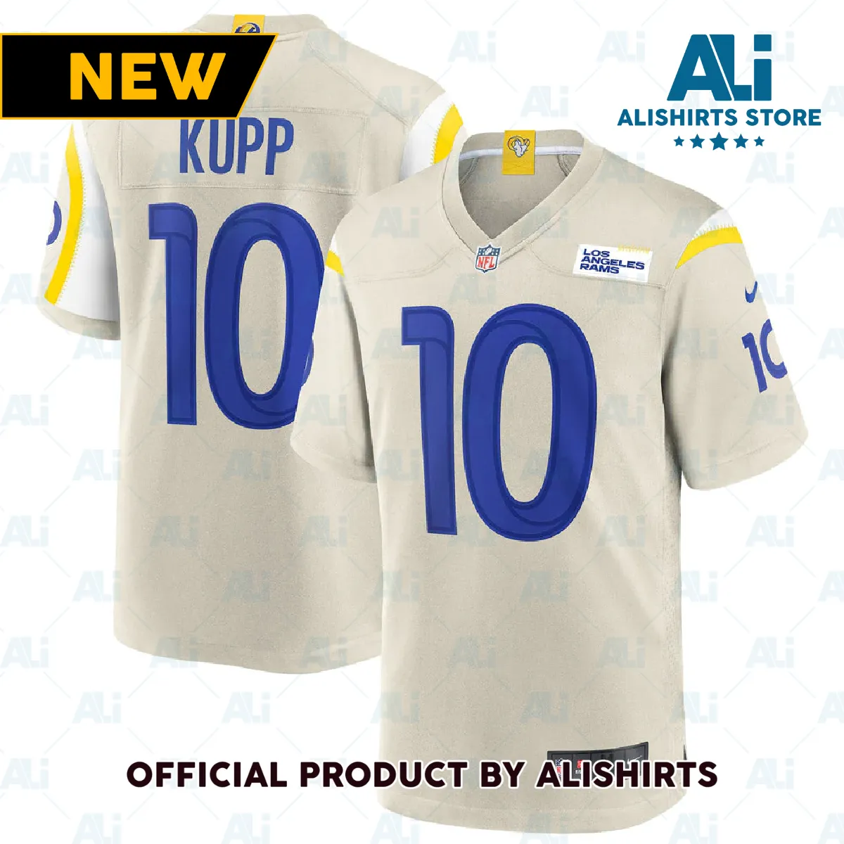 Los Angeles Rams Cooper Kupp Player Game Jersey Bone