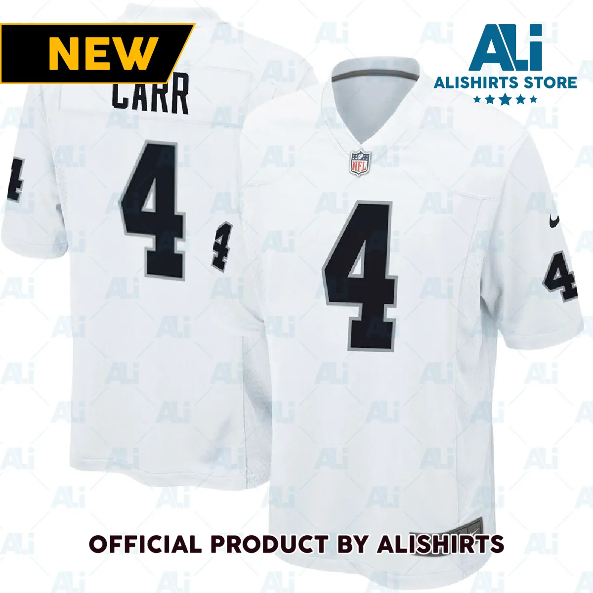 Las Vegas Raiders Derek Carr Game Jersey White