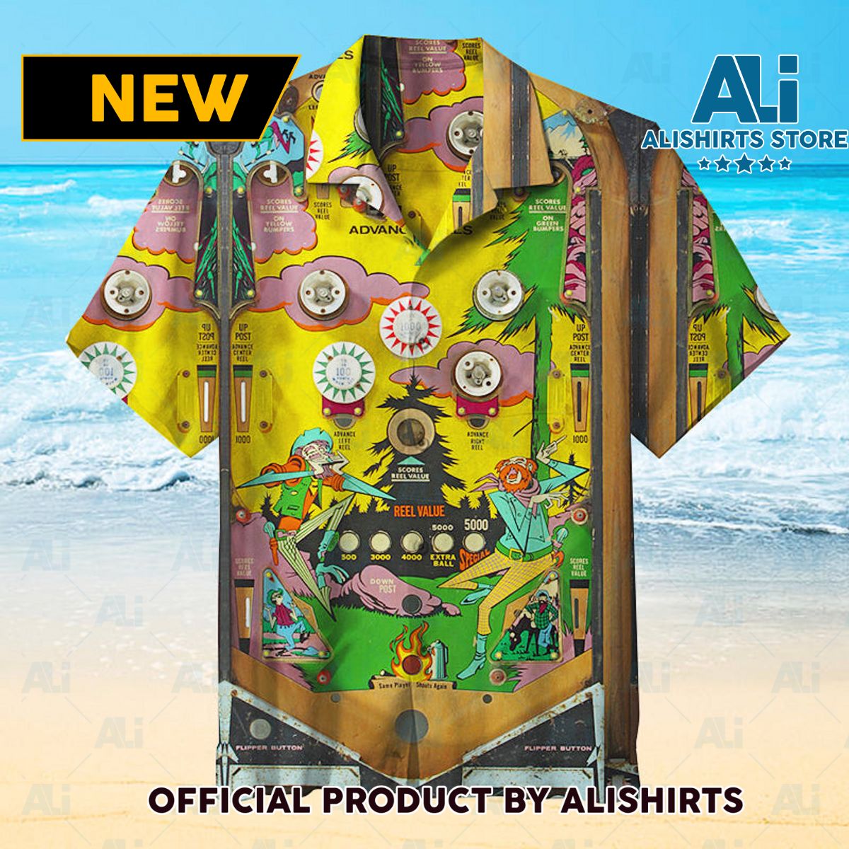 70s Pinball Universal Hawaiian Shirt