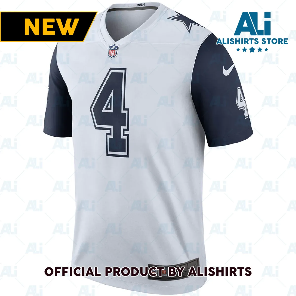 Dallas Cowboys Dak Prescott Color Rush Legend Player Jersey White