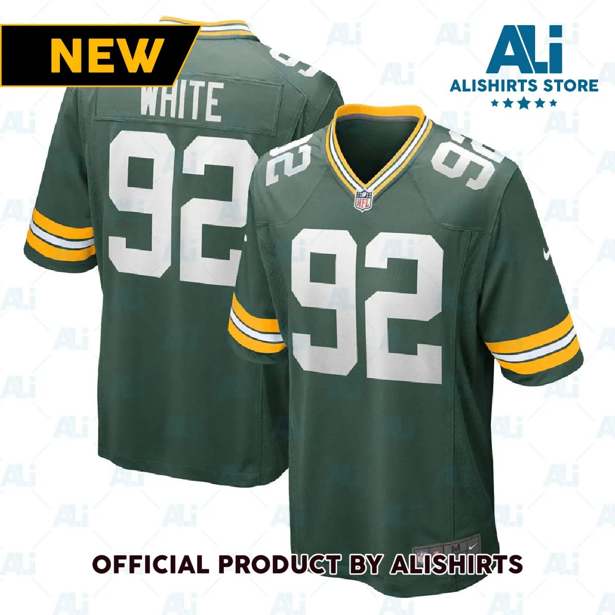 Green Bay Packers Reggie White Retired Player Game Jersey Green