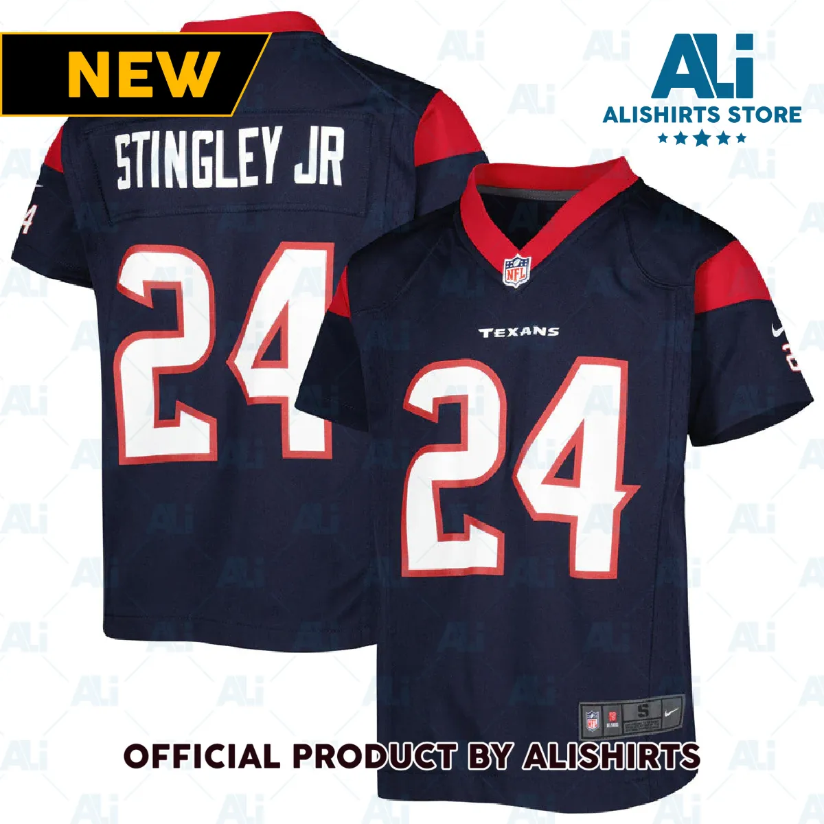 Houston Texans Derek Stingley Jr. Game Jersey Navy