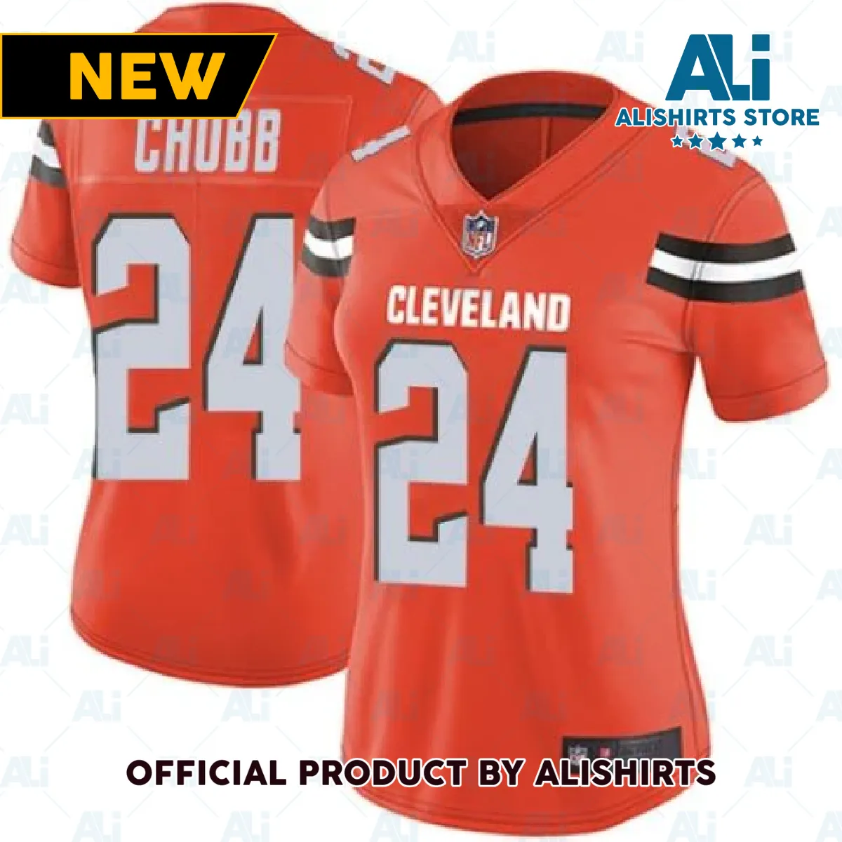 Cleveland Browns Nick Chubb Game Vapor Jersey Orange