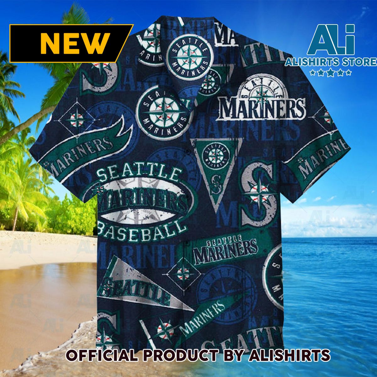 MLB Seattle Mariners Hawaiian Shirt