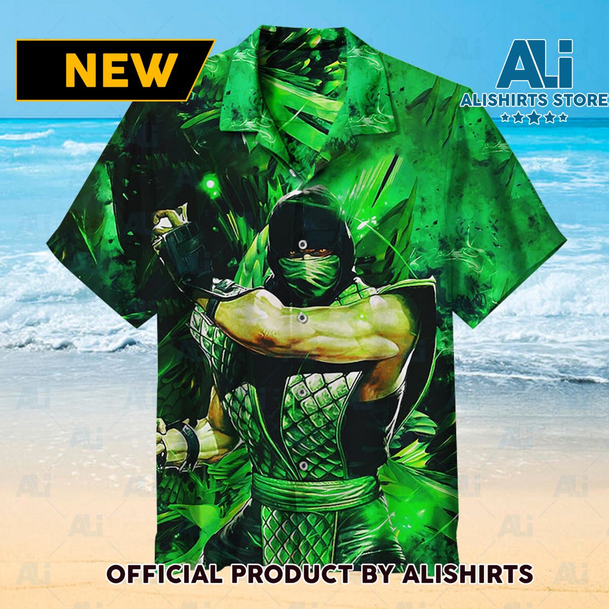 Mortal Kombat Reptile Universal Hawaiian Shirt