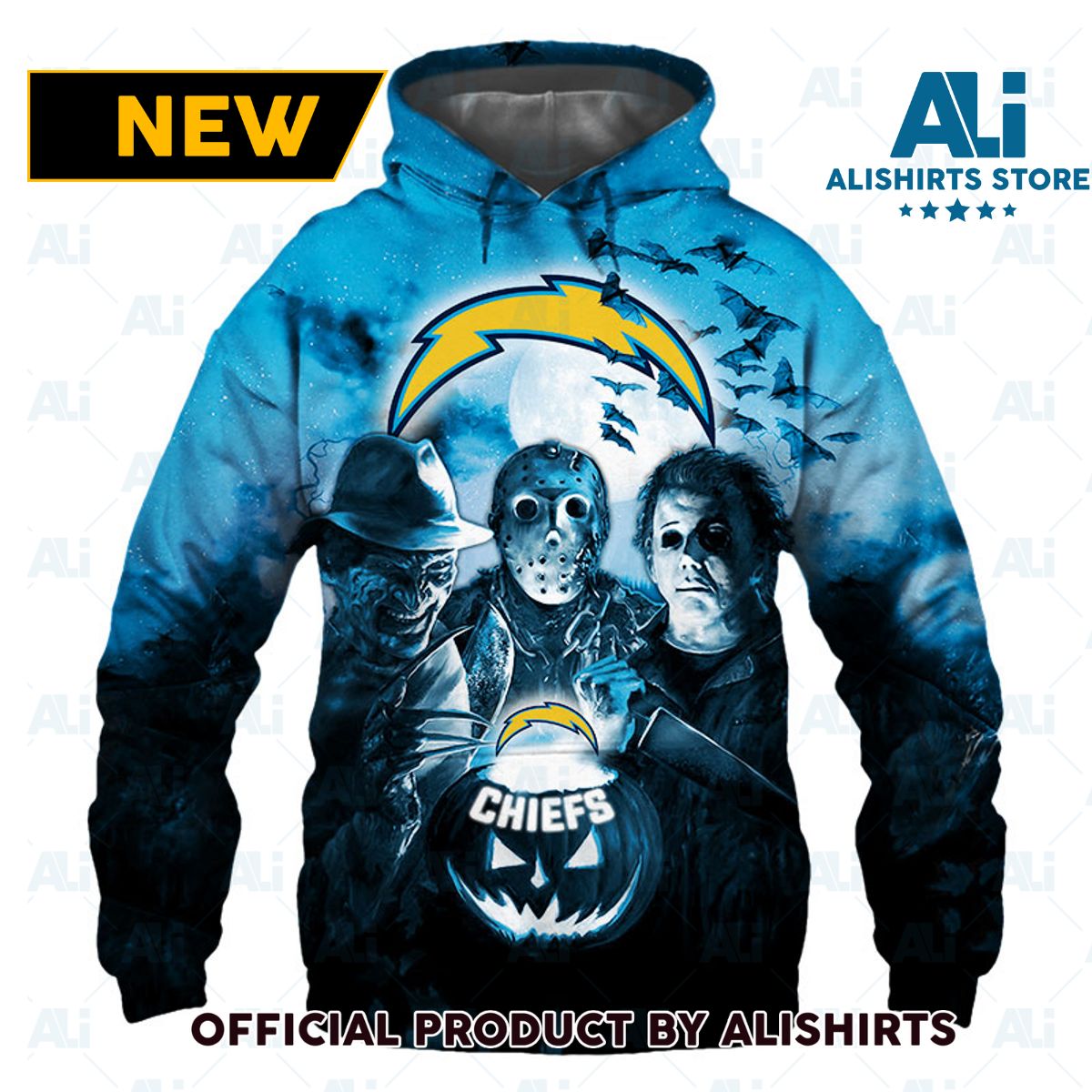 NFL Los Angeles Chargers Halloween Hoodie