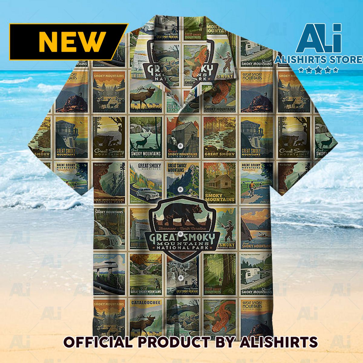 Destinations Great Smoky Mountains Universal Hawaiian Shirt