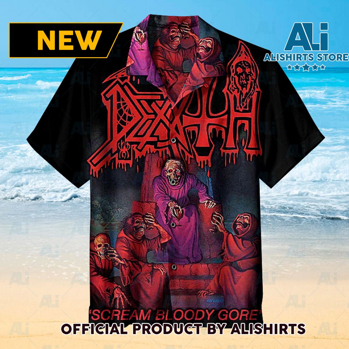 Death - Scream Bloody Gore Unisex Hawaiian Shirt