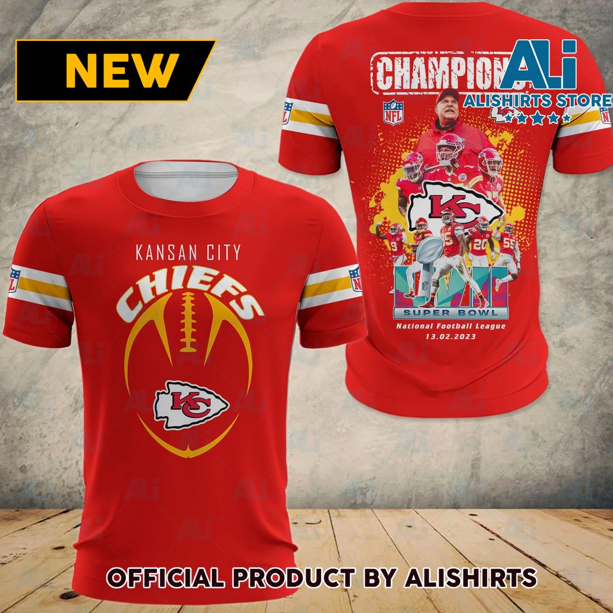 Kansas City Chiefs Super Bowl LVII Champions T-Shirts